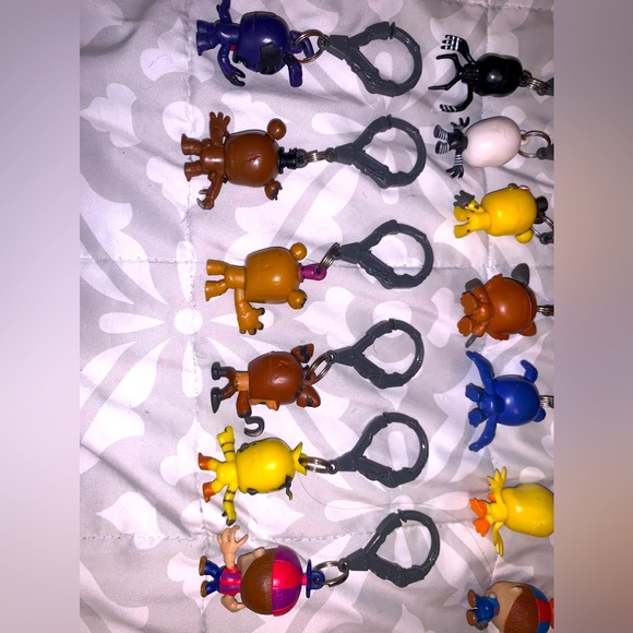 FNAF Vintage 2015-2016 13 Vinyl Figure’s Bag Hangers/Porte-Clefs Sac A Do Bundle - Picture 10 of 12